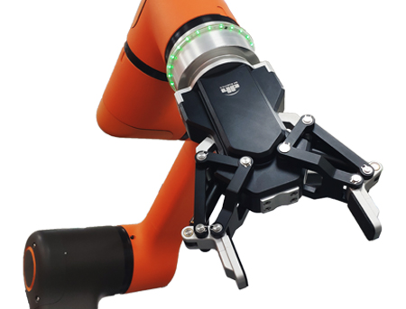 AG系列产品是大寰自主研发的关节型自适应电爪，该系列电爪是大寰的明星产品，自上市以来获得了国内外客户的认可和喜爱，是展会上各个机器人展台上的常客，以独特美观的外形和优异的表现，成为很多机器人行业解决方案的标配部件。